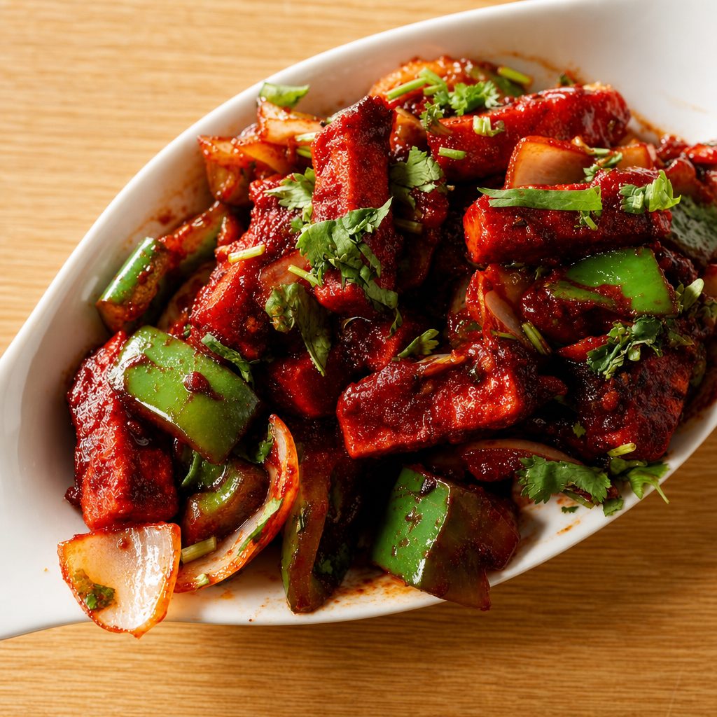 Chilli Paneer.