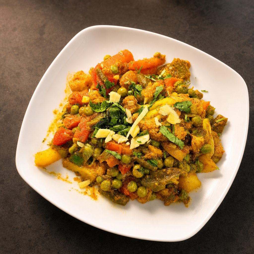 Vegetable Jalfrezi.