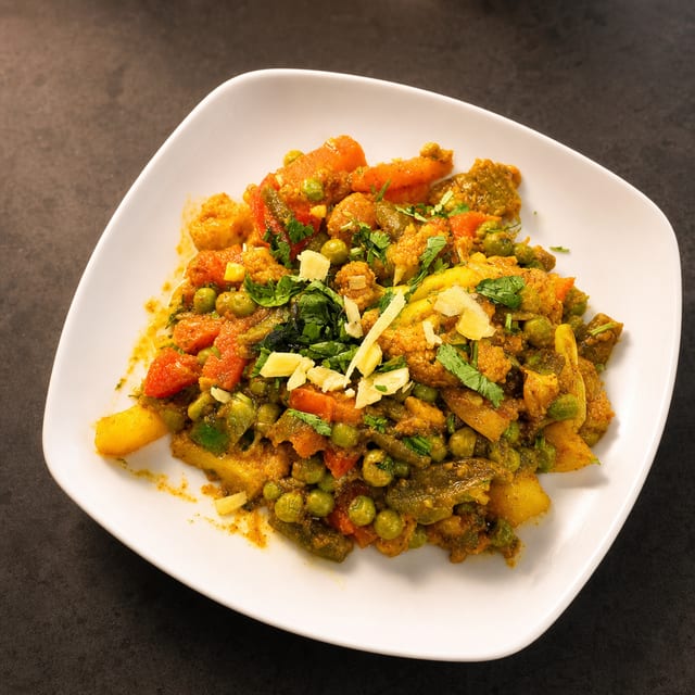Vegetable Jalfrezi.